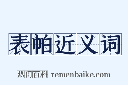 表帕近义词是什么意思的图片